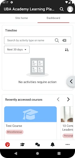 UBA mLearn screenshot 1