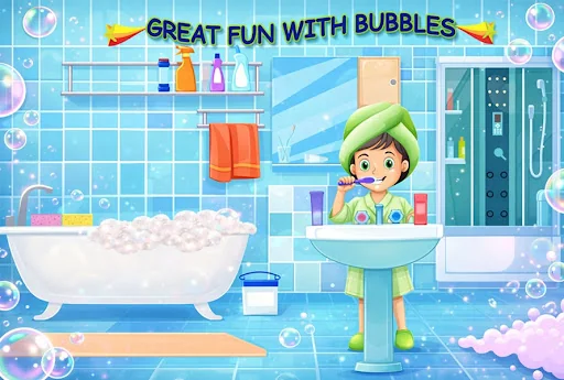 Bubble Party Cleaning Fun