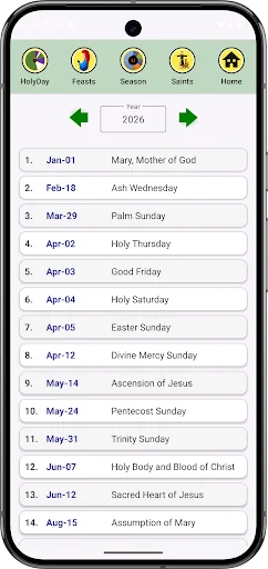 Catholic Liturgical Calendar screenshot 3