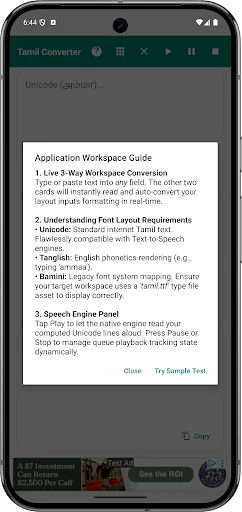 Tamil Language Converter