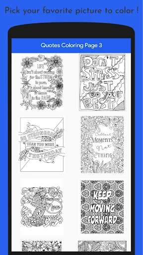 Inspiring Quotes Coloring Book