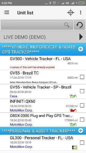 MotoMon GPS Tracking