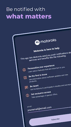 Motorola Notifications screenshot 1