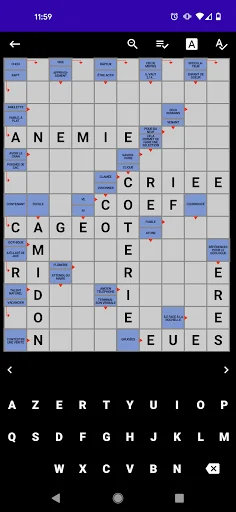 Mots Fléchés Français screenshot 1