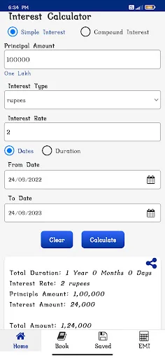 Interest Calculator screenshot 1