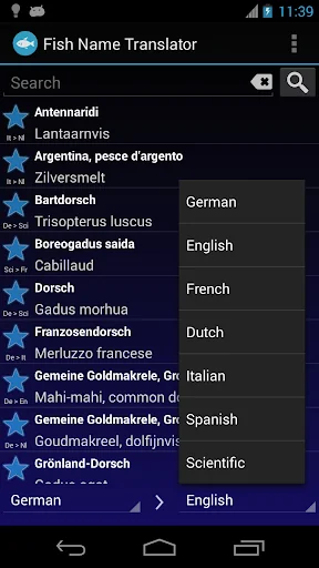 Fish Name Translator Offline
