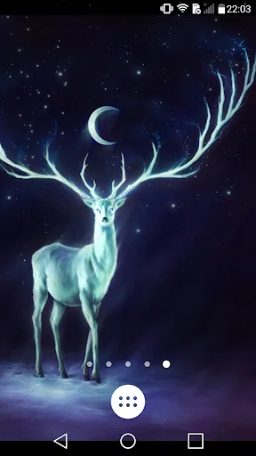 Night Bringer Magical deer lwp screenshot 2