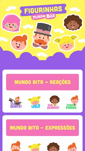 Figurinhas Mundo Bita