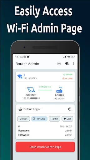 Router Admin Page: Wi-Fi Setup screenshot 1