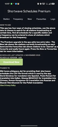 Shortwave Radio Schedules