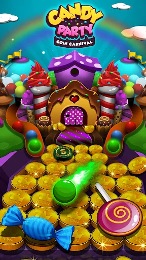 Candy Donuts Coin Party Dozer screenshot 1