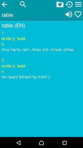 English Hebrew Dictionary screenshot 3