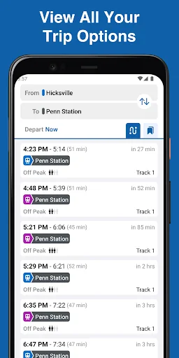 MTA TrainTime screenshot 2