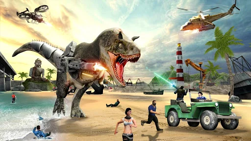 Dino T-Rex Simulator 3D screenshot 2