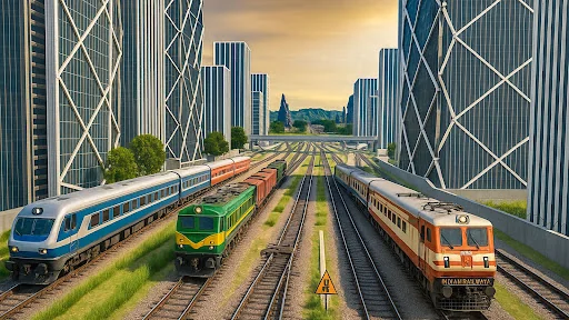Train Games - Rail Driving 3D screenshot 2