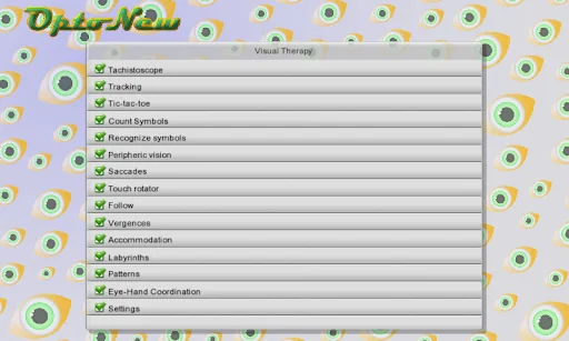 Vision therapy: Exercices