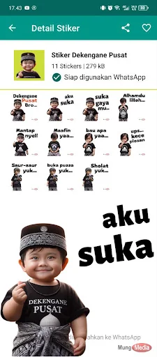 Stiker Islami Dekengane Pusat