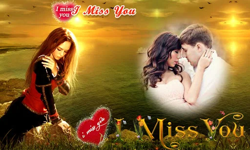 I Miss You Photo Frames