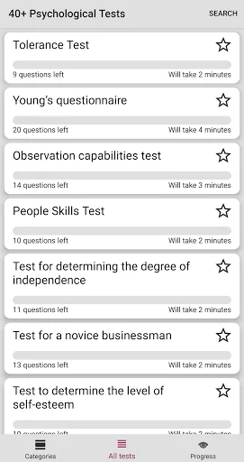 40+ Psychological Tests screenshot 2