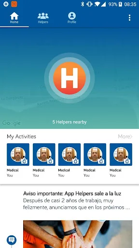 HELPERS - Saving lives togethe screenshot 1