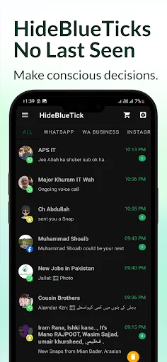 Hide Blue Ticks : No Last Seen