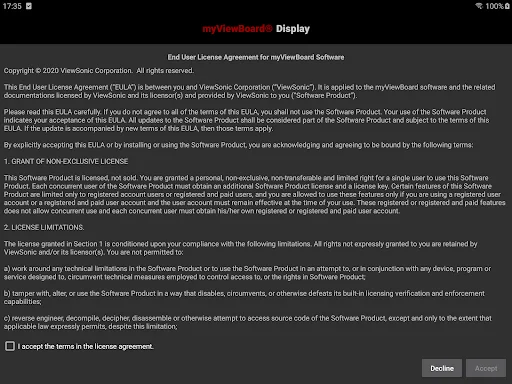myViewBoard Display