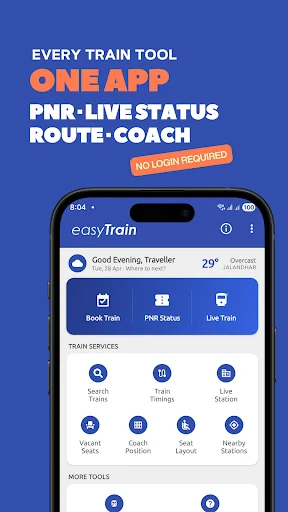 EasyTrain: PNR & Live Status screenshot 1