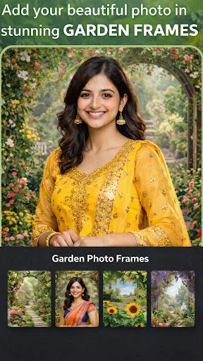 Garden Photo Frames & Editor screenshot 1