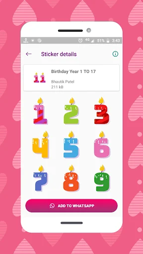 Anniversary Stickers for Whats screenshot 1