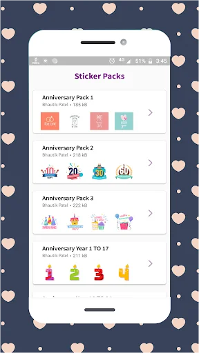 Anniversary Stickers for Whats screenshot 3