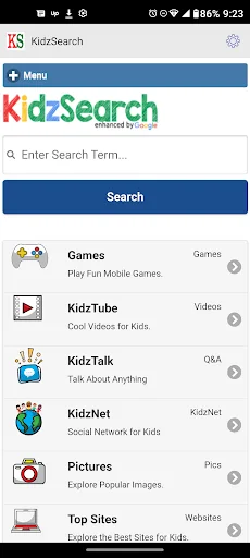 KidzSearch screenshot 1