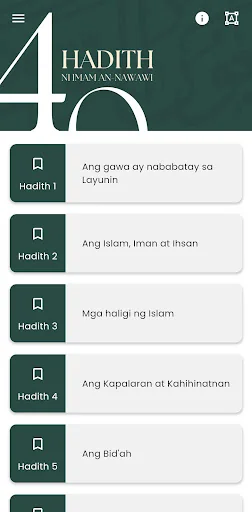 40 Hadith An-Nawawiy Tagalog