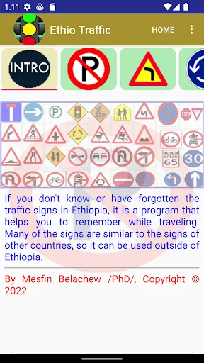 Ethiopian Traffic Symbols screenshot 1