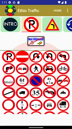 Ethiopian Traffic Symbols screenshot 2