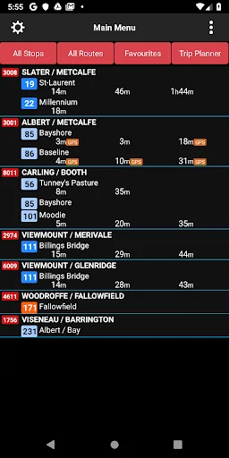 BusBuddy Ottawa screenshot 1