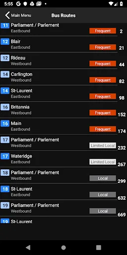 BusBuddy Ottawa screenshot 3