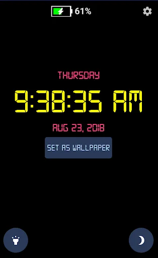 Digital Clock Live Wallpaper