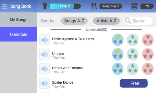 Piano Tap Megalovania