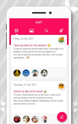 Diary - Journal with password screenshot 2