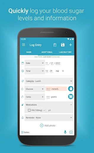 Diabetes:M - Blood Sugar Diary screenshot 2