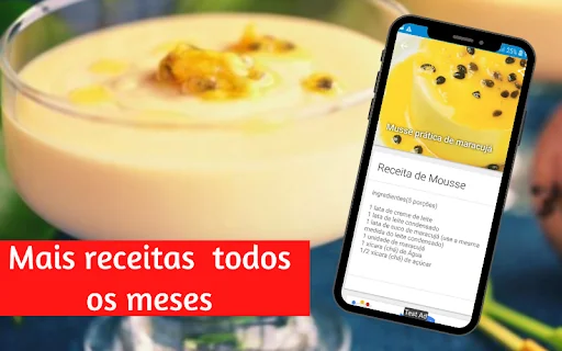 Mousse de Maracujá receita