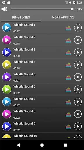 Whistle Sounds & Ringtones screenshot 2