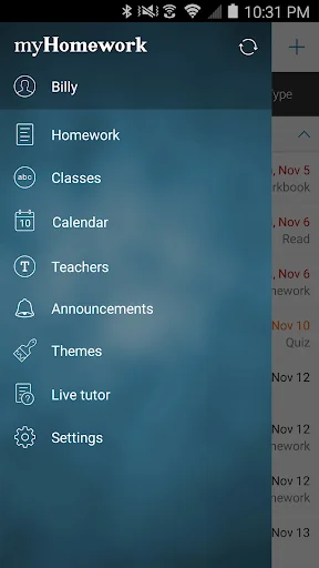 myHomework Student Planner screenshot 2