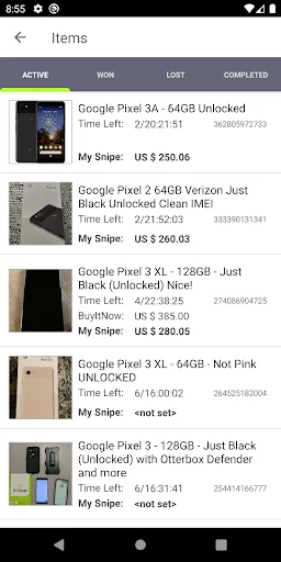 Auction Bid Sniper for eBay screenshot 2