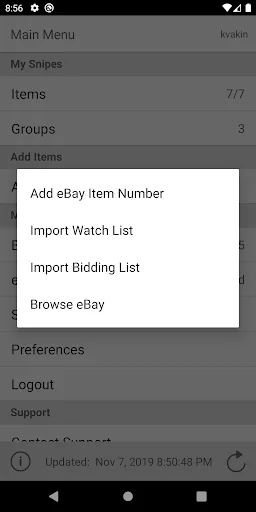 Auction Bid Sniper for eBay screenshot 4