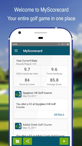 MyScorecard Golf Score Tracker