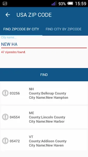 USA Zip/Area Code screenshot 2