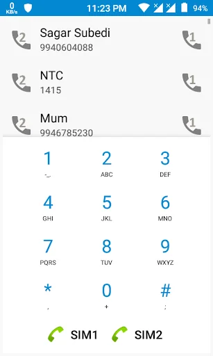 Dual Sim Dialer and Widget