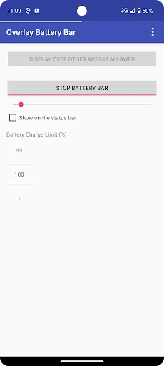 Overlay Battery Bar