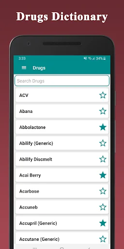 Medical Drugs Dictionary Guide